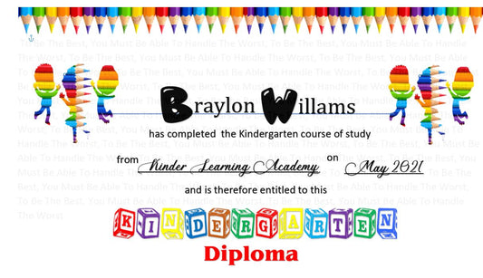 Kinder/Pre-K Grad Cert Bundle