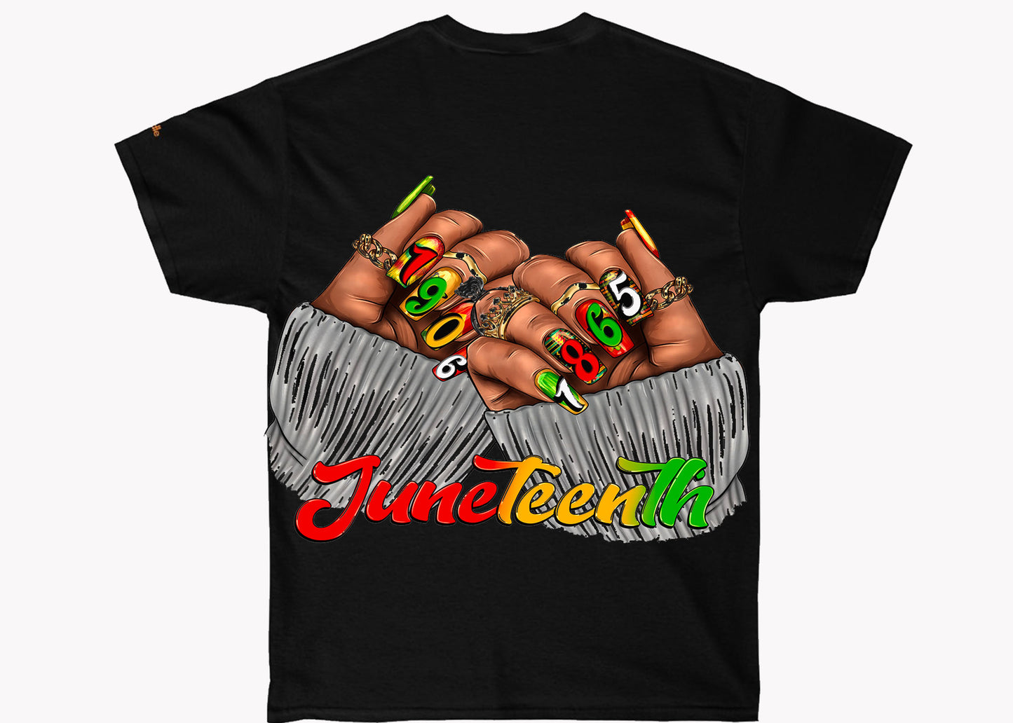 Juneteenth Nails Plain Sleeves