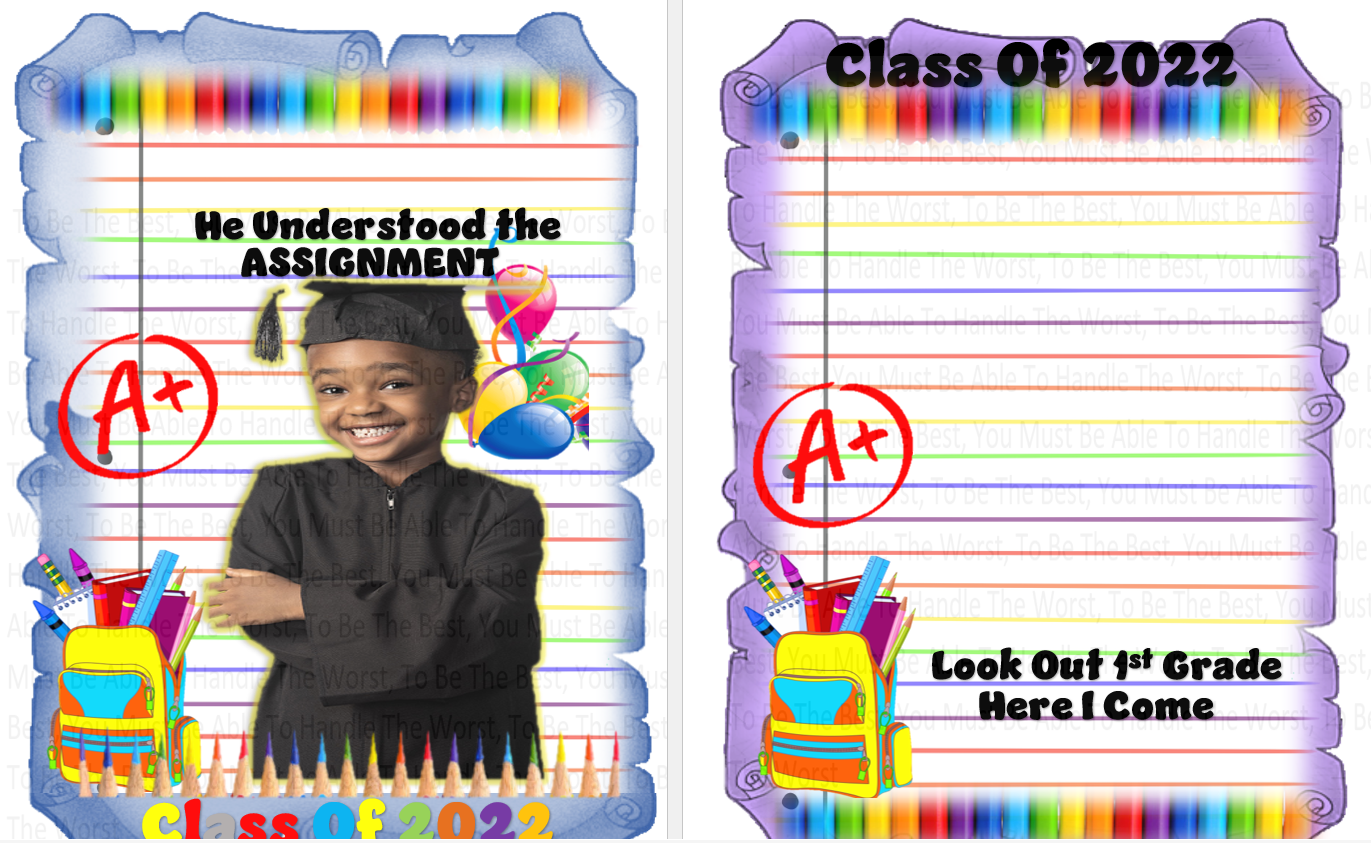 Kinder Scroll Template